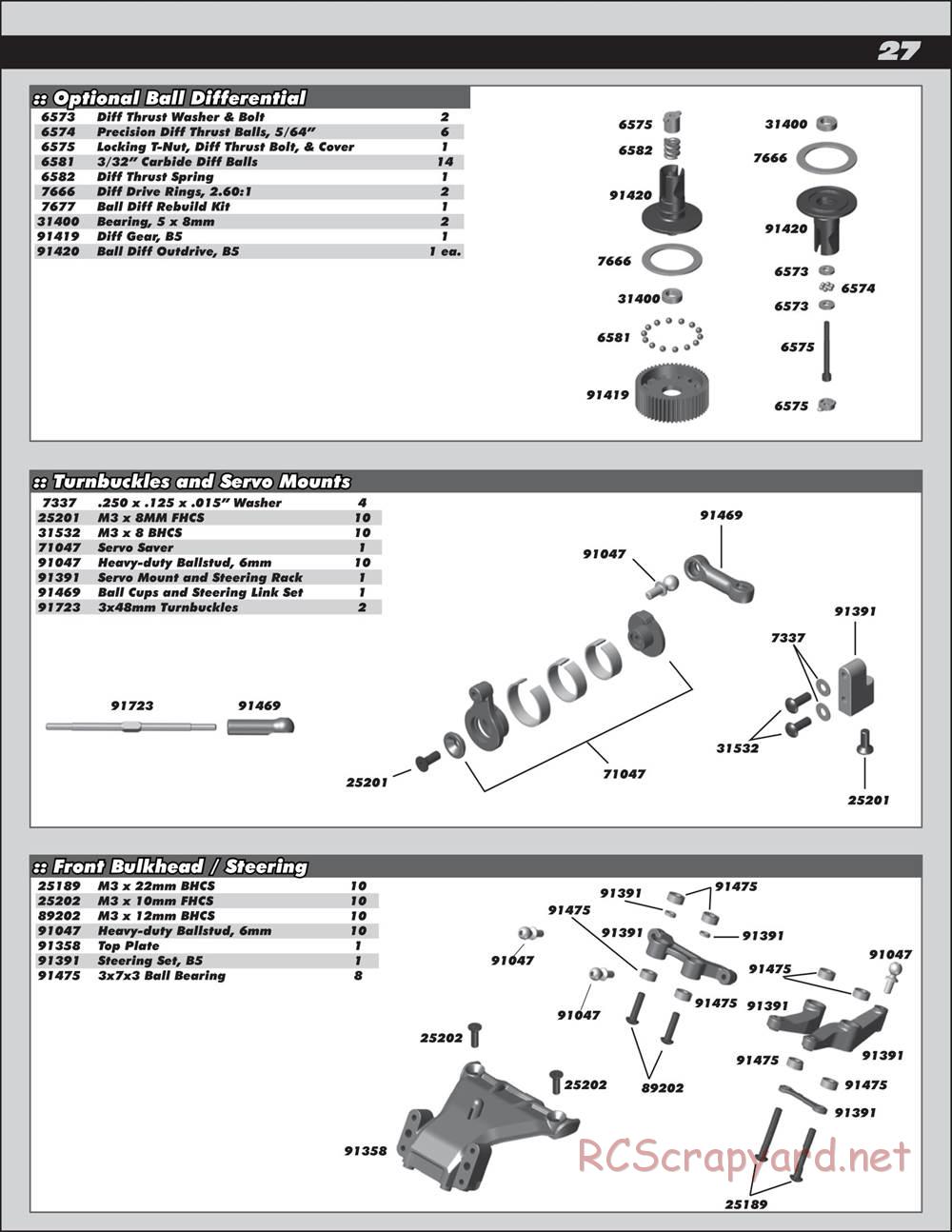 Team Associated - DR10 Drag Race Car - Manual - Page 27